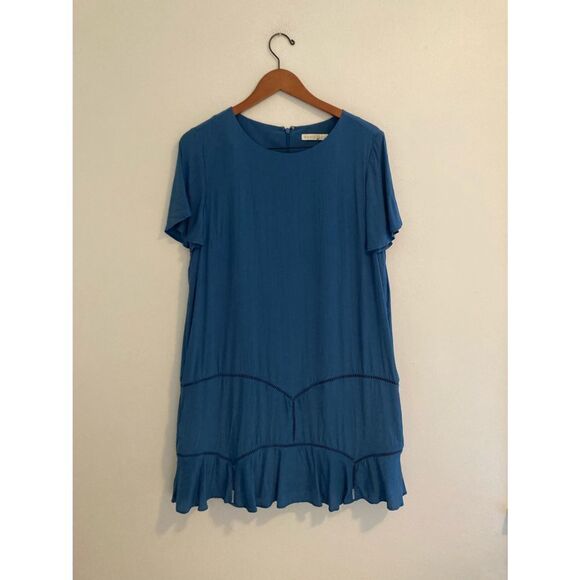Marie Oliver blue silk dress - Picture 1 of 3